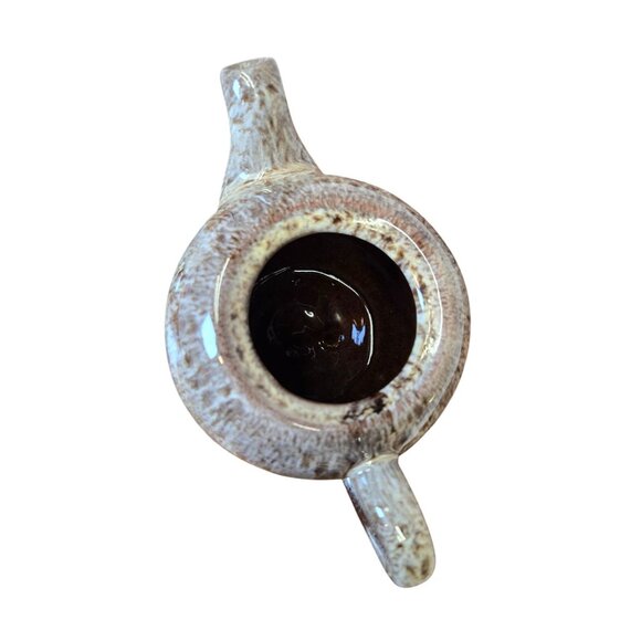 Vintage Pottery Teapot, Clay Pottery Drip Glazed, Single Cup Teapot, Hand Made, - Picture 7 of 9